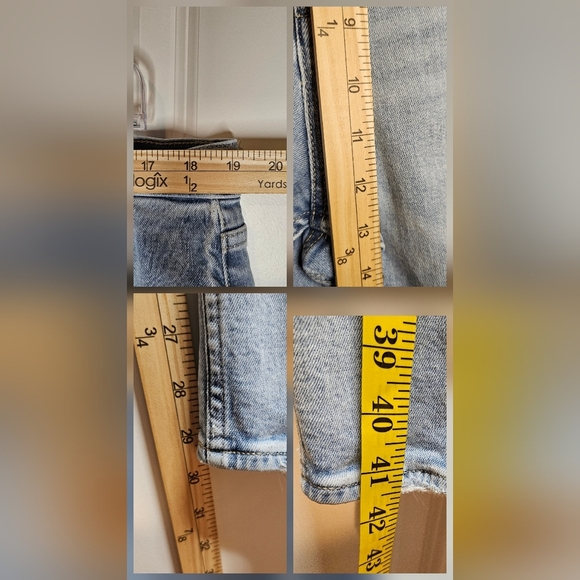 GAP Women's Denim Light Wash Distressed Cotton Spandex Blue Jeans SZ 20/35 Tall - Picture 10 of 10